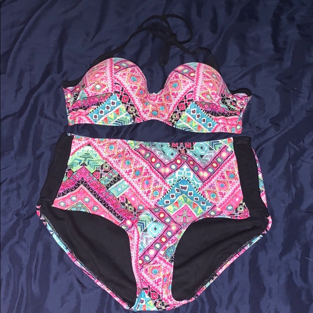 Op brand high waisted bikini set